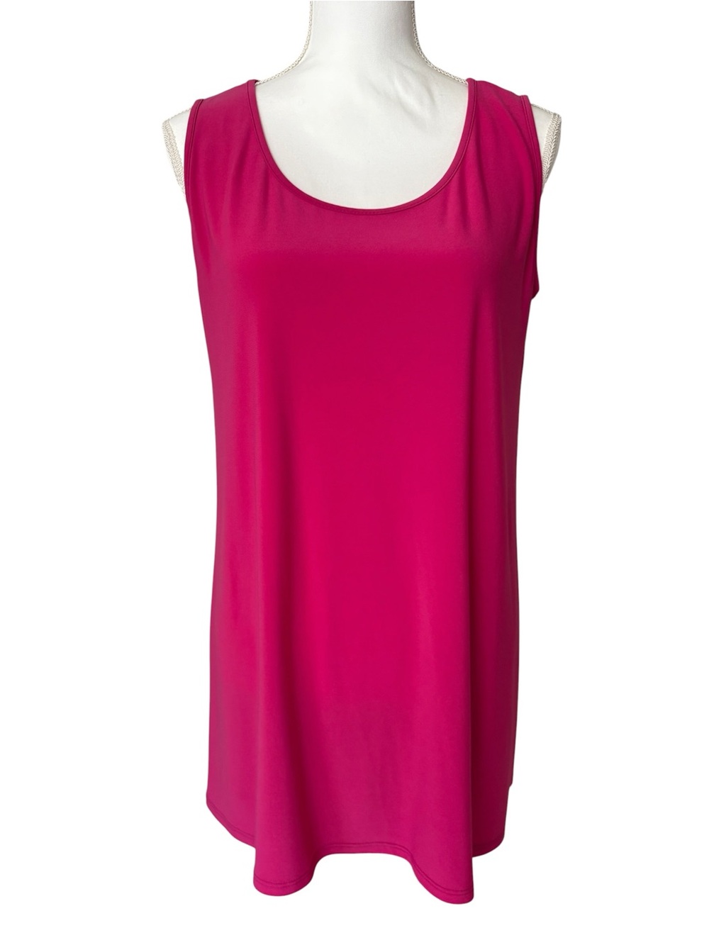 Clara Sunwoo Magenta Sleeveless Tank Top Medium Made in USA Stretchy